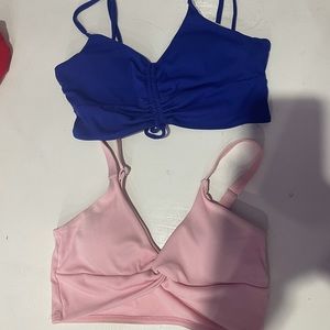 2 bathing suit tops (I wore one as a top & never wore the other)
